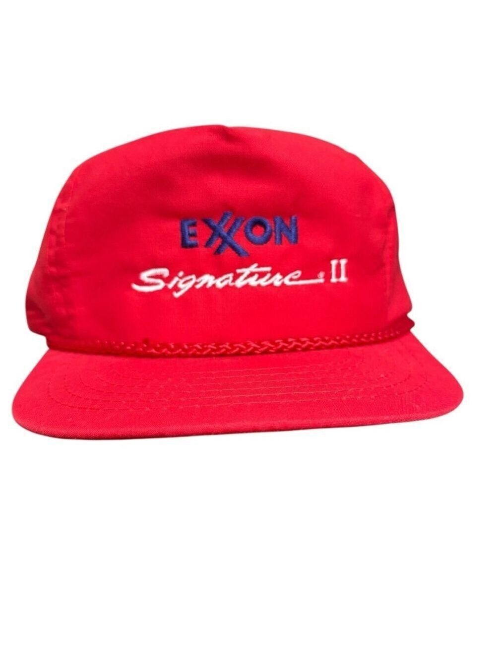 Vintage Exxon Signature II Hat Adjustable Red